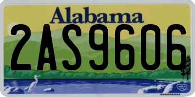AL license plate 2AS9606