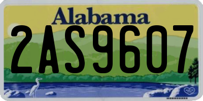 AL license plate 2AS9607