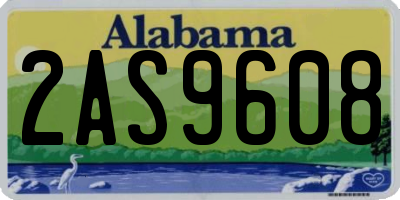 AL license plate 2AS9608