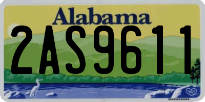AL license plate 2AS9611