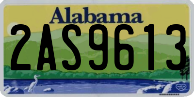 AL license plate 2AS9613