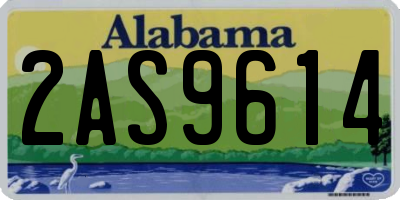 AL license plate 2AS9614