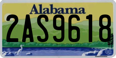 AL license plate 2AS9618