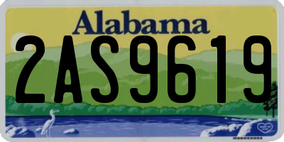 AL license plate 2AS9619