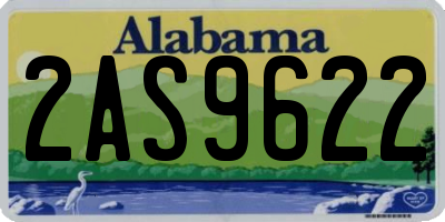AL license plate 2AS9622