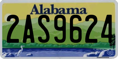 AL license plate 2AS9624