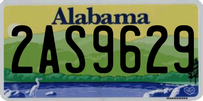 AL license plate 2AS9629