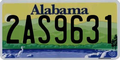 AL license plate 2AS9631