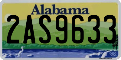 AL license plate 2AS9633