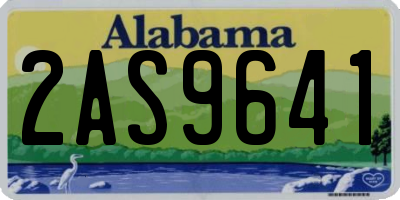 AL license plate 2AS9641
