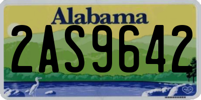 AL license plate 2AS9642