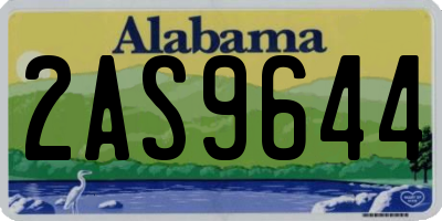AL license plate 2AS9644