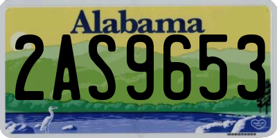 AL license plate 2AS9653