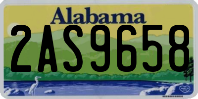 AL license plate 2AS9658