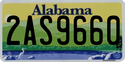 AL license plate 2AS9660