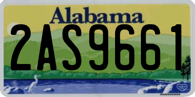 AL license plate 2AS9661