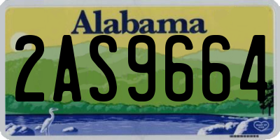 AL license plate 2AS9664