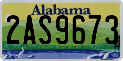AL license plate 2AS9673