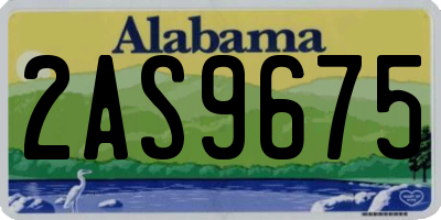 AL license plate 2AS9675