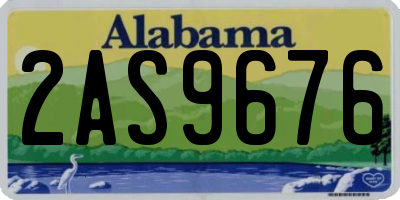 AL license plate 2AS9676