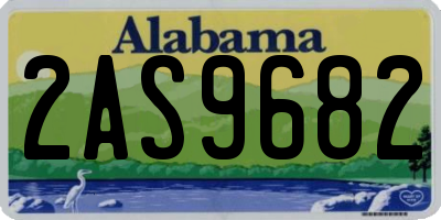 AL license plate 2AS9682