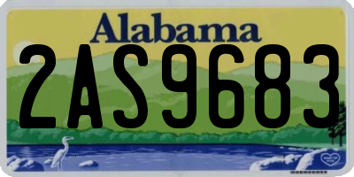 AL license plate 2AS9683