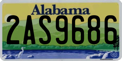 AL license plate 2AS9686