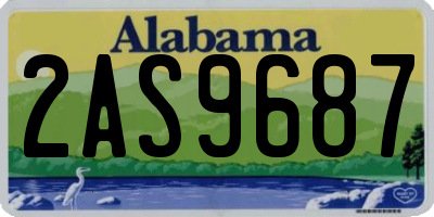 AL license plate 2AS9687