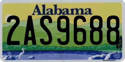 AL license plate 2AS9688