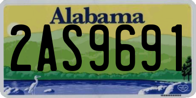 AL license plate 2AS9691