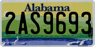 AL license plate 2AS9693