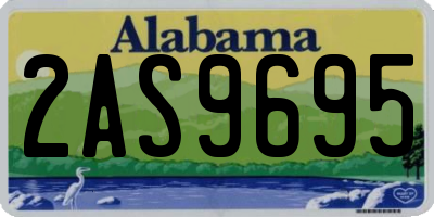 AL license plate 2AS9695