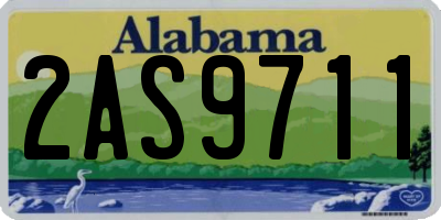 AL license plate 2AS9711