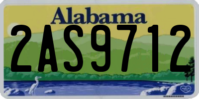 AL license plate 2AS9712