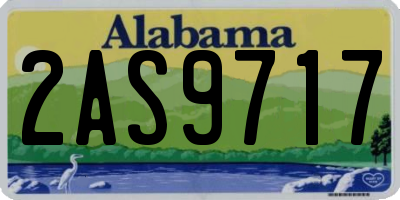AL license plate 2AS9717