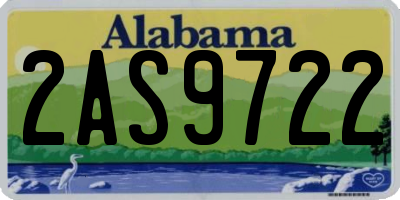 AL license plate 2AS9722