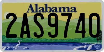 AL license plate 2AS9740