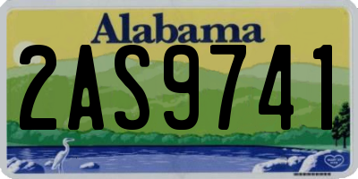 AL license plate 2AS9741