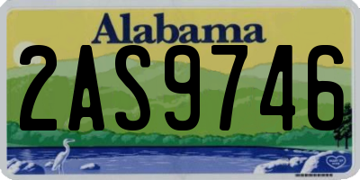AL license plate 2AS9746