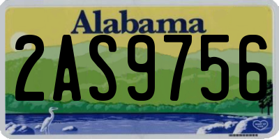 AL license plate 2AS9756