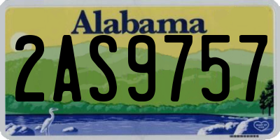 AL license plate 2AS9757