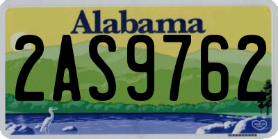 AL license plate 2AS9762