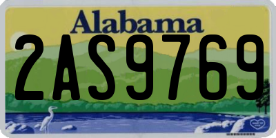 AL license plate 2AS9769