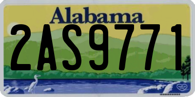 AL license plate 2AS9771