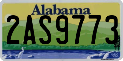 AL license plate 2AS9773