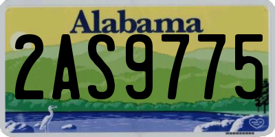 AL license plate 2AS9775