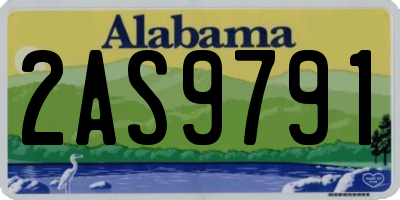 AL license plate 2AS9791