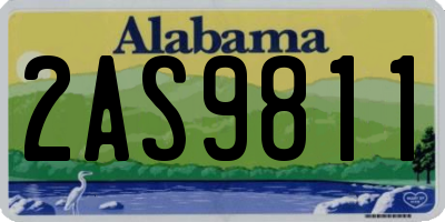 AL license plate 2AS9811