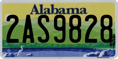 AL license plate 2AS9828