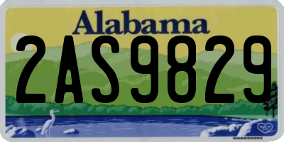 AL license plate 2AS9829